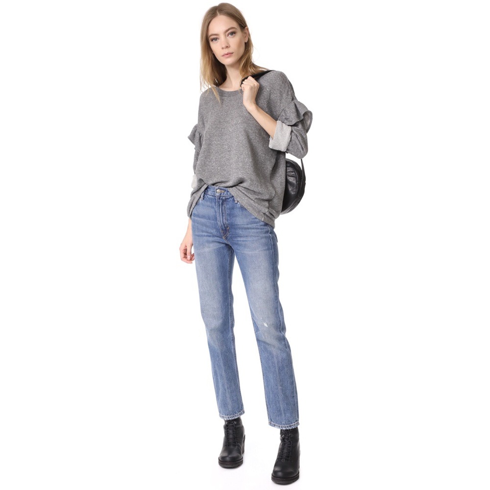 Current/Elliott Ruffle Sweatshirt NWOT - Picture 2 of 7